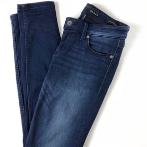 Guess Power Skinny Dark Wash Low Rise Jeans